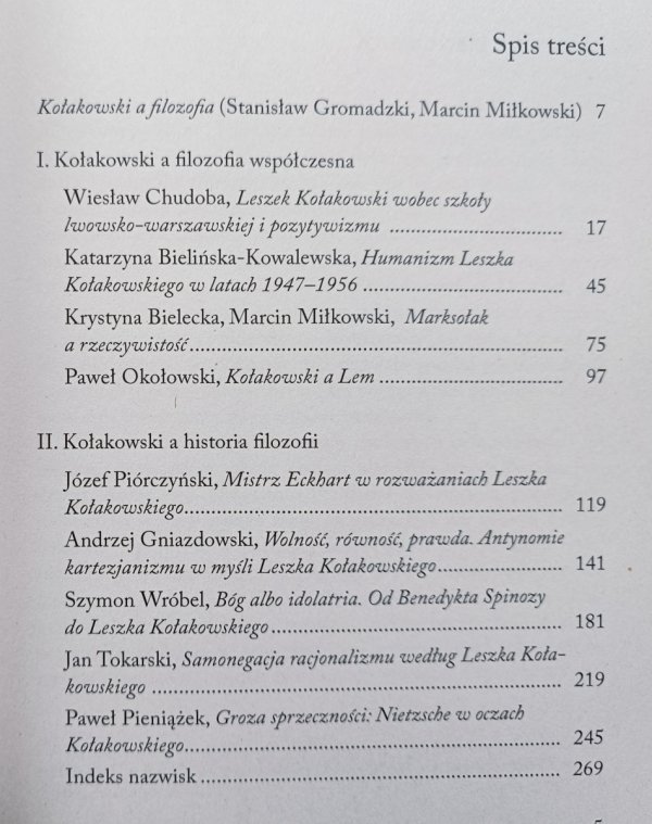 Leszek Kołakowski a filozofia / studia