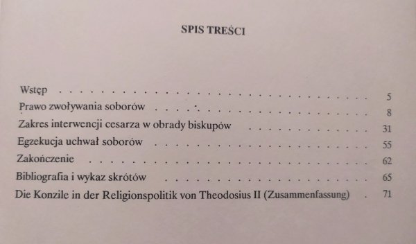 Kazimierz Ilski Sobory w polityce religijnej Teodozjusza II