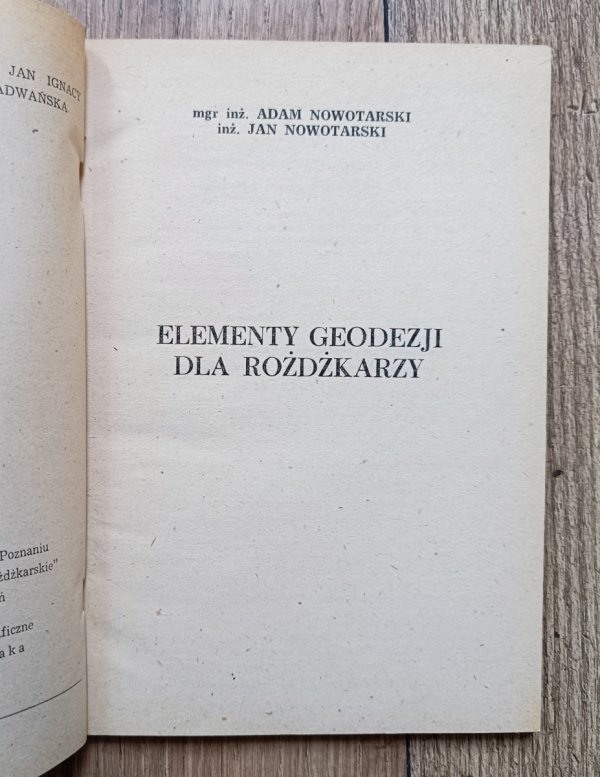 Elementy geodezji dla różdżkarzy / Biblioteka Różdżkarza tom 2