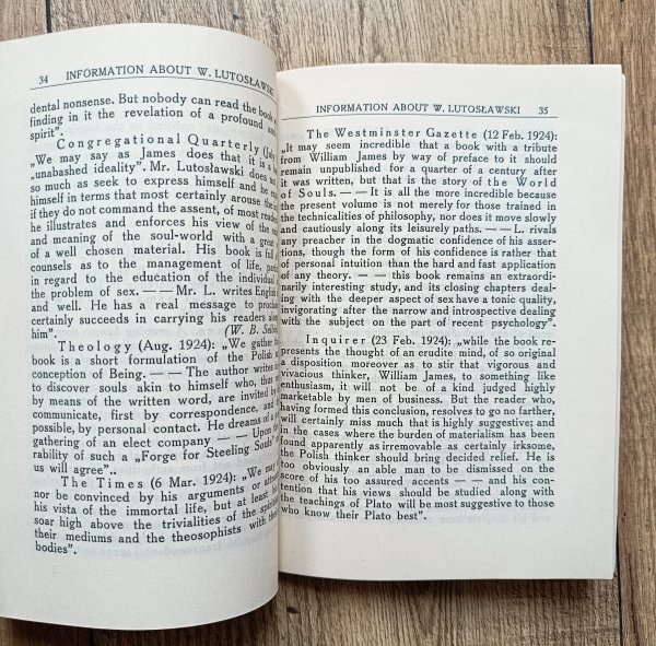 Information About Professor Wincenty Lutosławski for Those Who Wish to Organize His Lectures [1930]