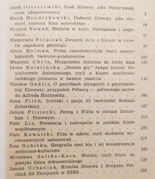 red. Jan Trzynadlowski Dzieło filmowe - teoria i praktyka