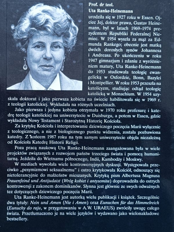 Uta Ranke-Heinemann Nie i Amen