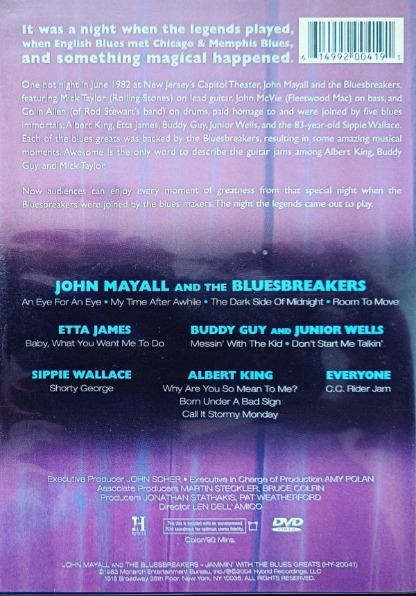 John Mayall and the Bluesbreakers Jammin' with the Blues Greats DVD