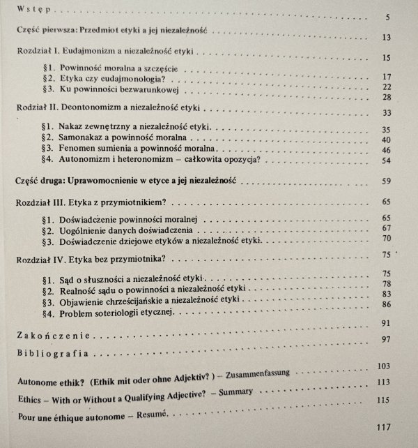 Tadeusz Styczeń Etyka niezależna?