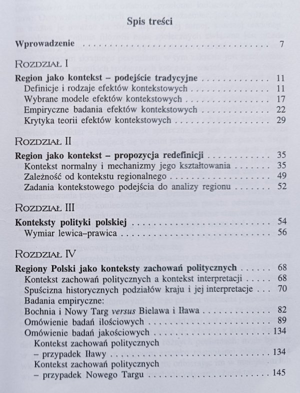 Tomasz Zarycki Region jako kontekst zachowań politycznych
