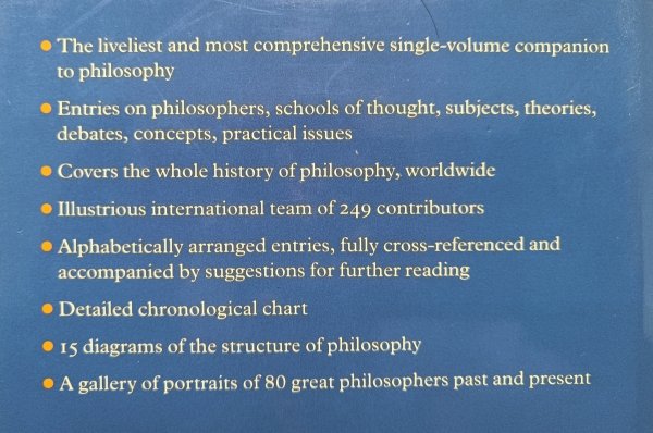 The Oxford Companion to Philosophy