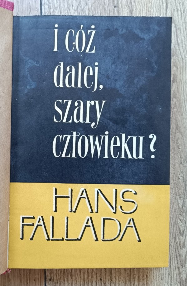 Hans Fallada I cóż dalej, szary człowieku?