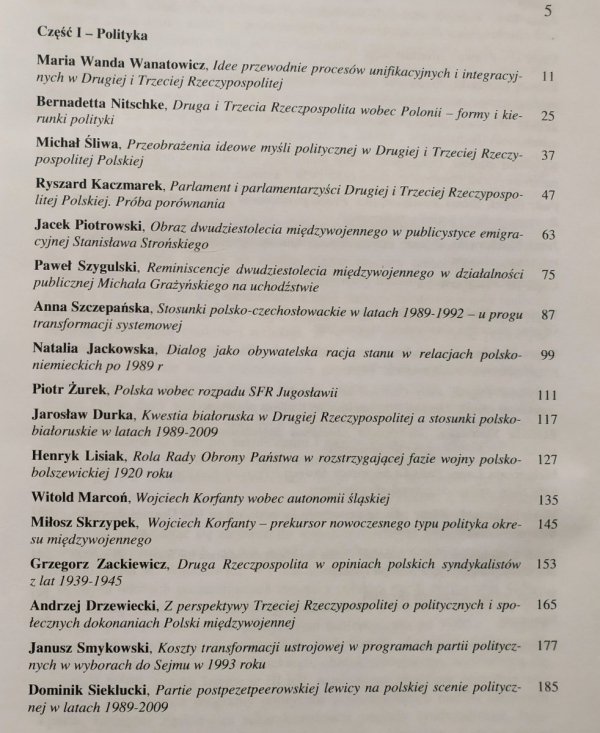 Dwa dwudziestolecia Rzeczypospolitej. Polityka – prawo i administracja – gospodarka. Próba bilansu