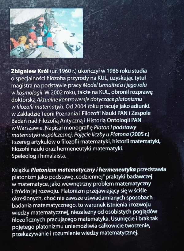 Zbigniew Król Platonizm matematyczny i hermeneutyka