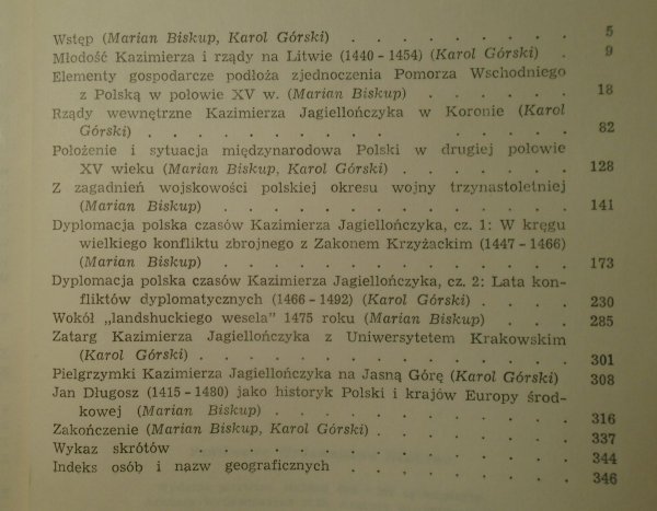 Marian Biskup, Karol Górski • Kazimierz Jagiellończyk. Zbiór studiów o Polsce drugiej połowy XV wieku