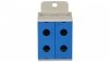 Złączka szynowa 2-torowa 35mm2 niebieska ZGX-2x35 niebieska ENE-00171