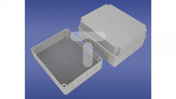 Puszka hermetyczna natynkowa z płytą PMT4 248x198x86mm IP44 szara PH-4A.1 P 28.411