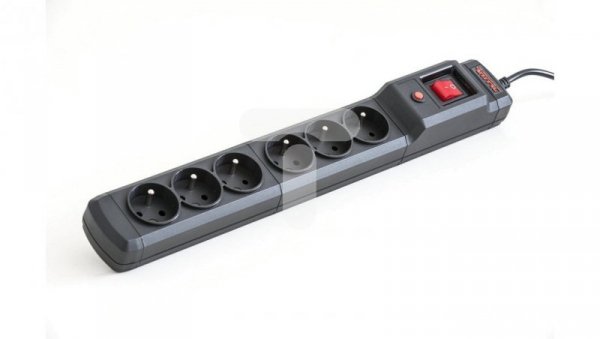 Listwa zasilająca ARMAC MULTI M6 5M 6X 230V PL czarna M6/50/CZ