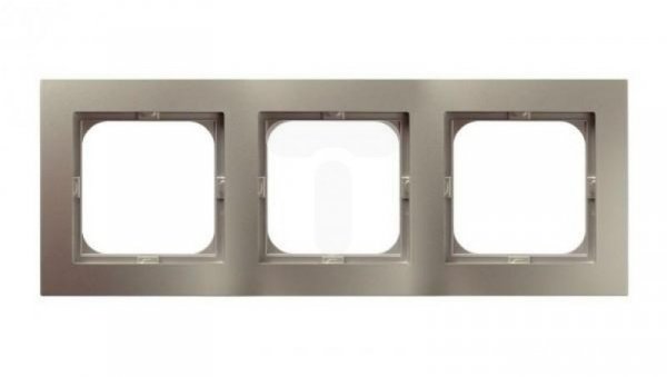 AS Ramka potrójna satyna light R-3G/45