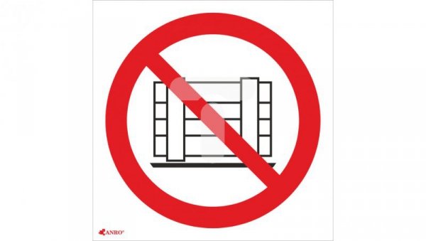 Samoprzylepna tabliczka ostrzegawcza /Nie zastawiać 200x300/ IP/023/1/C1/F