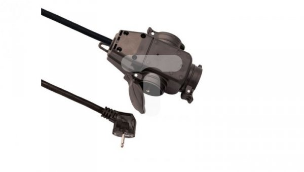 Przedłużacz warsztatowy 3-gniazda z/u 5m IP44 /H05RR-F 3x1,5/ PS3-305G