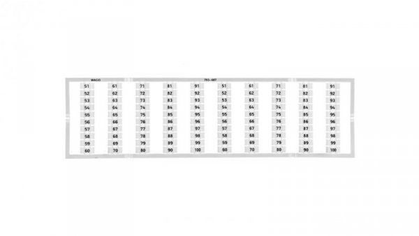 Oznaczniki WMB 2x 51-100 793-607 /5szt./