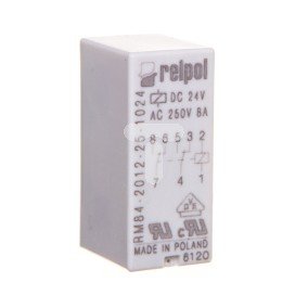 Przekaźnik miniaturowy 2P 24V DC PCB w obudowie RM84-2012-25-1024 600344