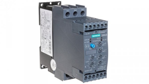 Softstart 3-fazowy 200-480VAC 25A 11kW/400V Uc=24V AC/DC S0 3RW4026-1BB04