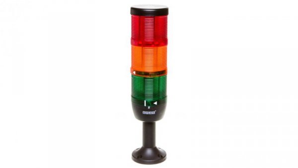 Kolumna sygnalizacyjna kompletna 70mm, 3 człony 24V DC czerwony-żółty-zielony TK-IK73L024XM01