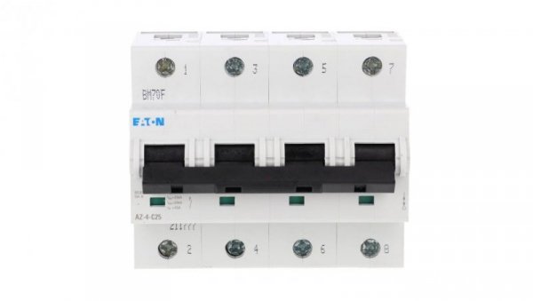 Wyłącznik nadprądowy 4P C 25A 25kA AC AZ-4-C25 211777