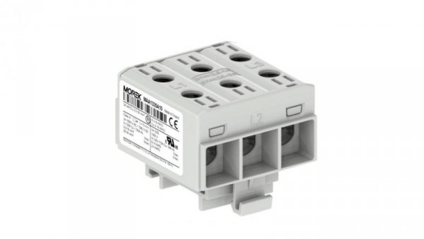 Złączka OTL35-3X kolor szary 3x1AL/CU 2,5-35mm2 1000V AC / 1500V DC Zacisk uniwersalny MAA1335A10