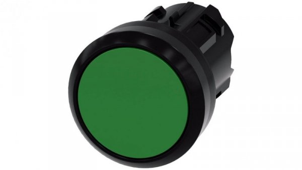 Przycisk 22mm tworzywo zielony płaski z samopowrotem SIRIUS ACT 3SU1000-0AB40-0AA0