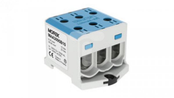 Złączka OTL95-3 kolor niebieski 3xAl/Cu 6-95mm2 1000V AC / 1500V DC Zacisk uniwersalny MAA3095B10