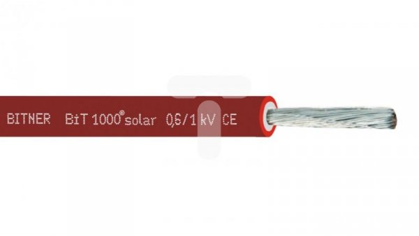 Kabel fotowoltaiczny BiT 1000 solar 1x6 1/1kV czerwony S66463.05 /bębnowy/
