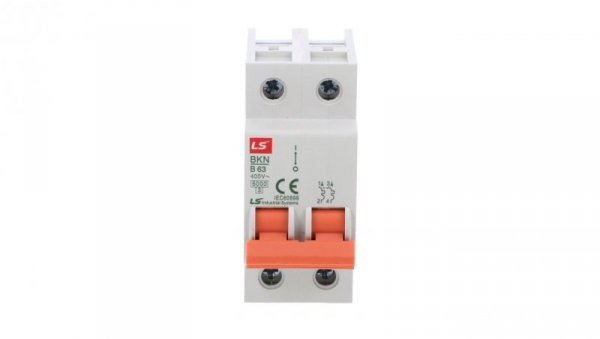 Wyłącznik nadprądowy 2P B 63A 6KA BKN 2P B63A 06120275R0
