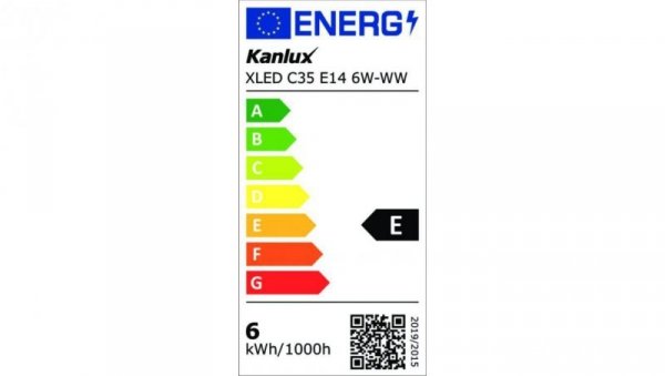 Żarówka LED FILAMENT XLED C35 E14 6W-WW 806lm 2700K barwa ciepła 35272