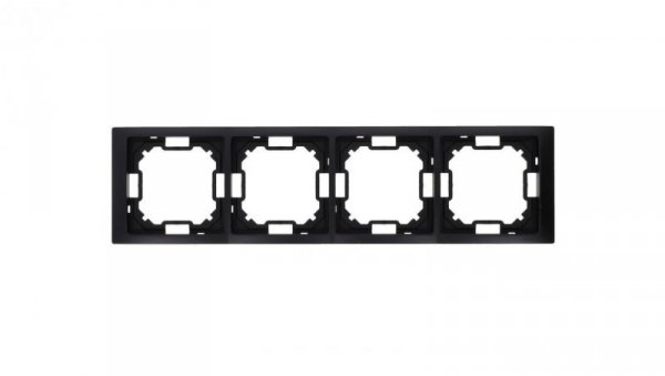 Simon Basic Ramka 4-krotna Neos IP20 czarny mat BMRC4/49
