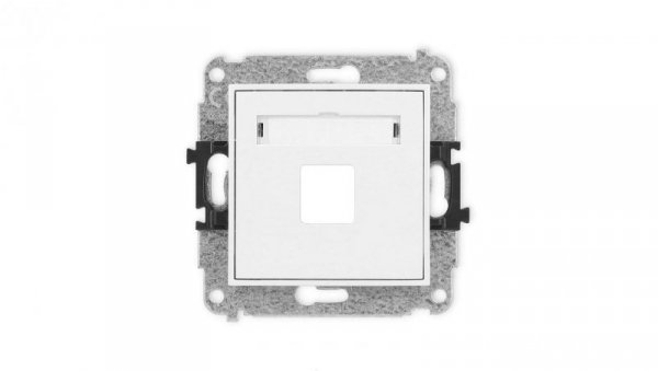 ICON Mechanizm gniazda multimedialnego pojednczego bez modułu (standard Keystone) biały mat 25IGM-1P