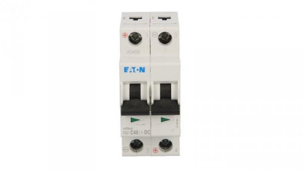 Wyłącznik nadprądowy 2P C 40A 15kA AC FAZ C40/2-DC 279144