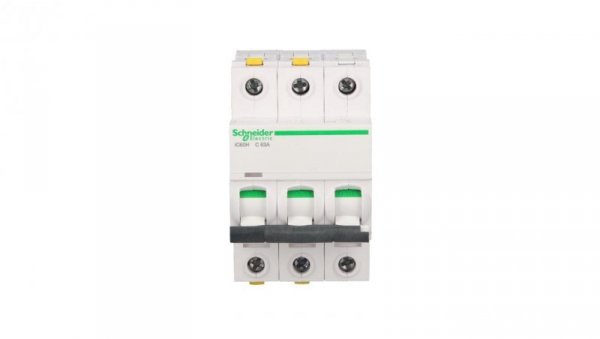 Wyłącznik nadprądowy 3P C 63A 10kA AC iC60H-C63-3 A9F07363