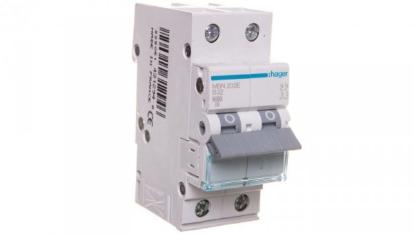 Wyłącznik nadprądowy 2P B 32A 6kA AC MBN232E