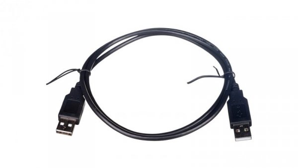 Kabel połączeniowy USB 2.0 Typ USB A/USB A, M/M czarny 1m AK-300100-010-S