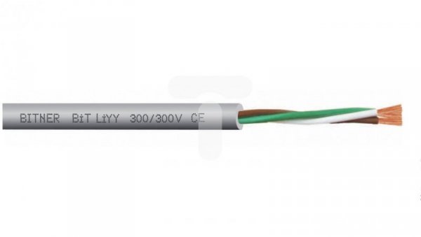 Przewód sterowniczy BiT LiYY 4x0,5 300/300V S30081 klasa Eca /bębnowy/