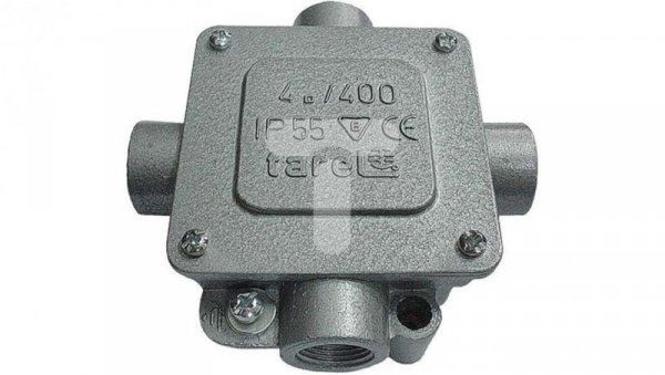 Puszka odgałęźna metalowa 5-torowa 16mm2 4 wejścia IP55 068-III