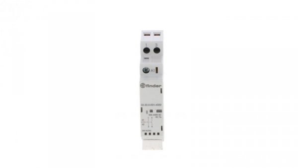Stycznik modułowy 2Z 25A 24V AC/DC, wskaźnik zadziałania + LED, 17,5mm 22.32.0.024.4320