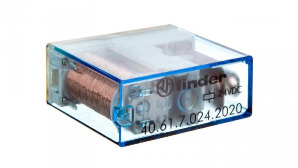 Przekaźnik miniaturowy 1P 16A 24V DC, stopień szczelności RTII 40.61.7.024.2020