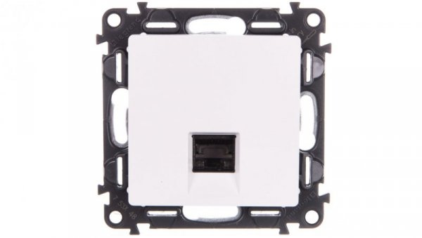 VALENA LIFE Gniazdo komputerowe RJ45 kat.6A STP białe 753148