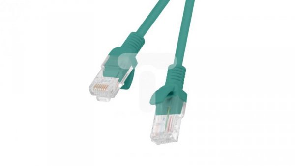 Kabel krosowy patchcord U/UTP kat.5e 0,25m zielony PCU5-10CC-0025-G