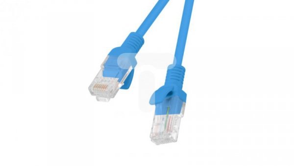 Kabel krosowy patchcord U/UTP kat.5e 1m niebieski PCU5-10CC-0100-B