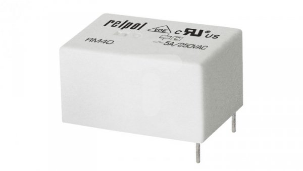 Przekaźnik miniaturowy 1P 5A 12V DC AgNi/Au do płytek drukowanych RM40-2211-85-1012 2611701