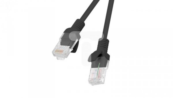 Kabel krosowy patchcord U/UTP kat.5e 15m czarny PCU5-10CC-1500-BK