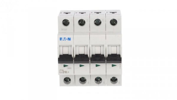 Wyłącznik nadprądowy 4P D 10A 6kA AC PL6-D10/4 166538