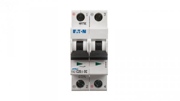 Wyłącznik nadprądowy 2P C 20A 15kA DC FAZ C20/2-DC 279141