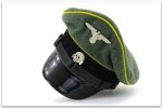 MC007 CZAPKA PODOFICERSKA SCHIRMMUTZE KAWALERIA WAFFEN-SS - SUKNO