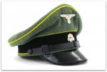 MC007 CZAPKA PODOFICERSKA SCHIRMMUTZE KAWALERIA WAFFEN-SS - SUKNO